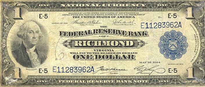 This note is receivable by all national and member banks and federal reserve banks and for all taxes, customs and other public dues, it is redeemable in gold on demand at the Treasury Department of the United States in the city of Washington, district of Columbia or in gold or lawful money at any federal reserve bank.